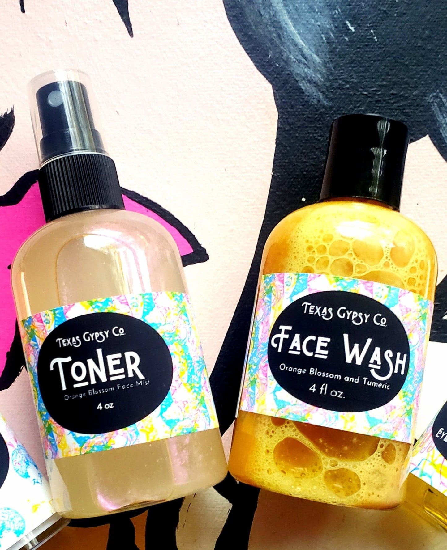 Orange Blossom Water + Turmeric Face Wash + Toner Set 4oz