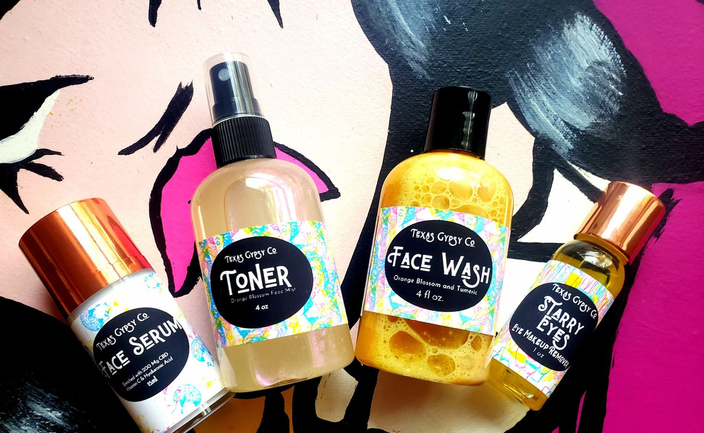 Orange Blossom Water + Turmeric Face Wash + Toner Set 4oz