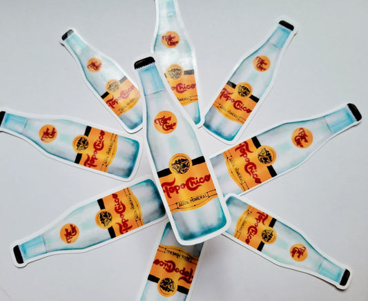 Topo Chico Bottle Sticker – Refreshing Texas Tradition