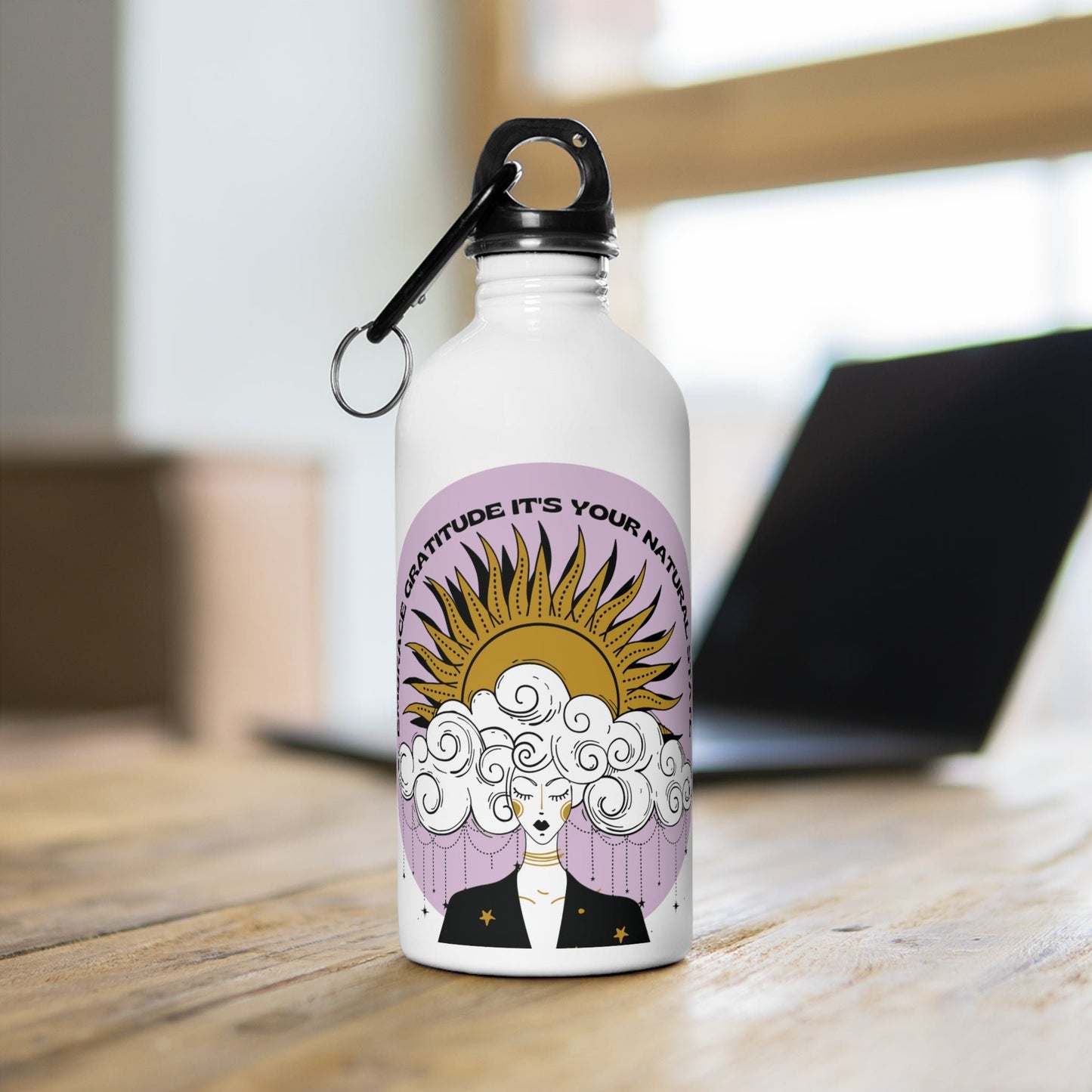 Gratitude is your natural state Stainless Steel Water Bottle