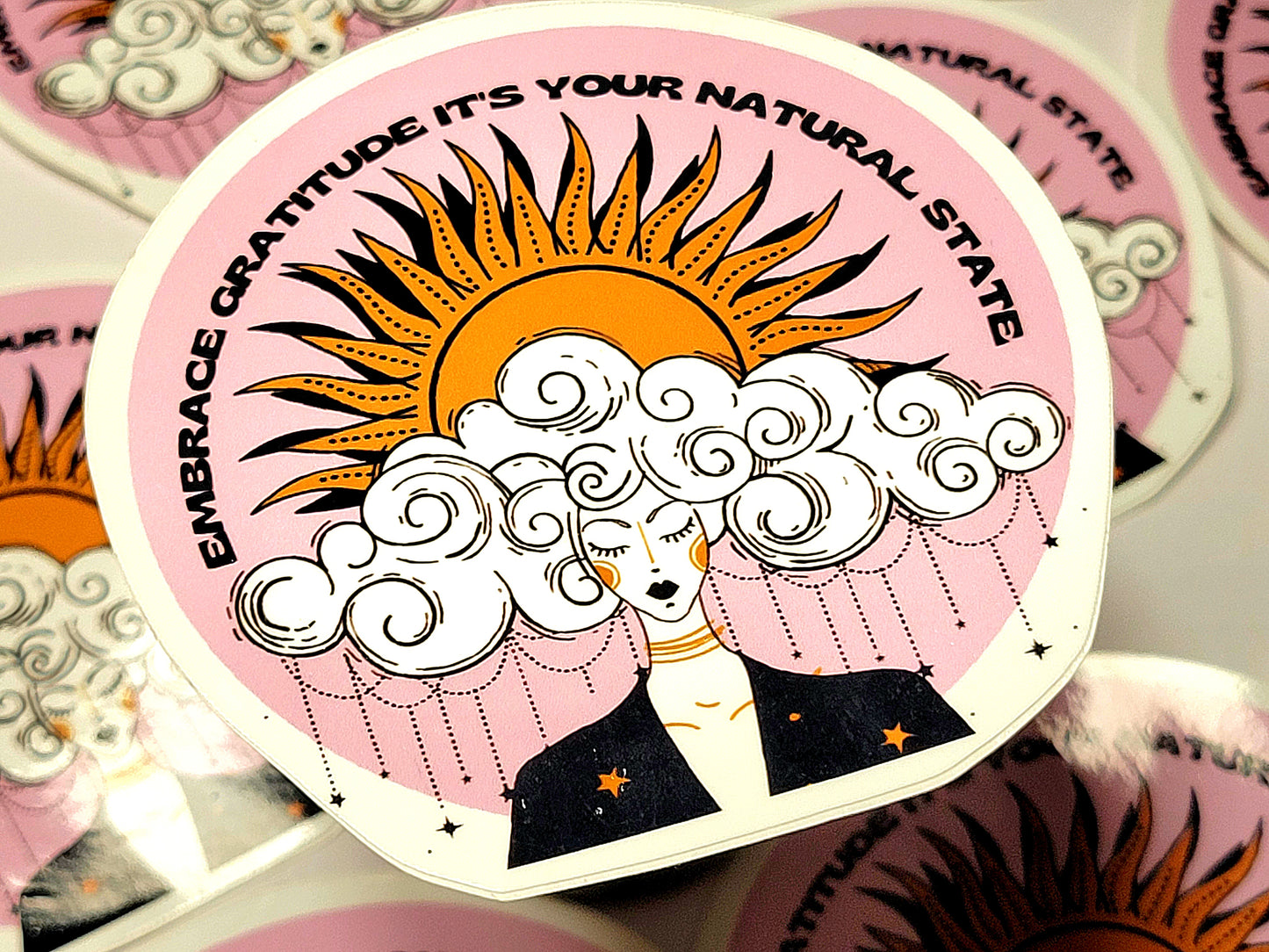 Gratitude is your natural state sticker