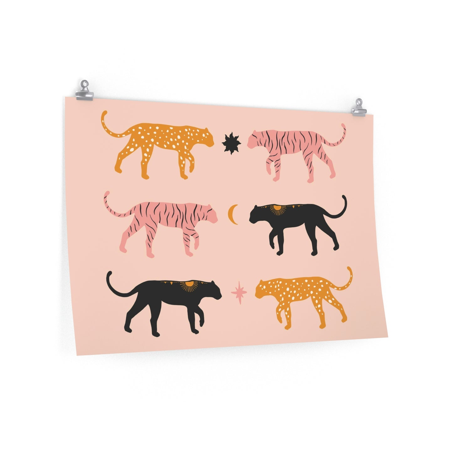 Glam Cat matte posters