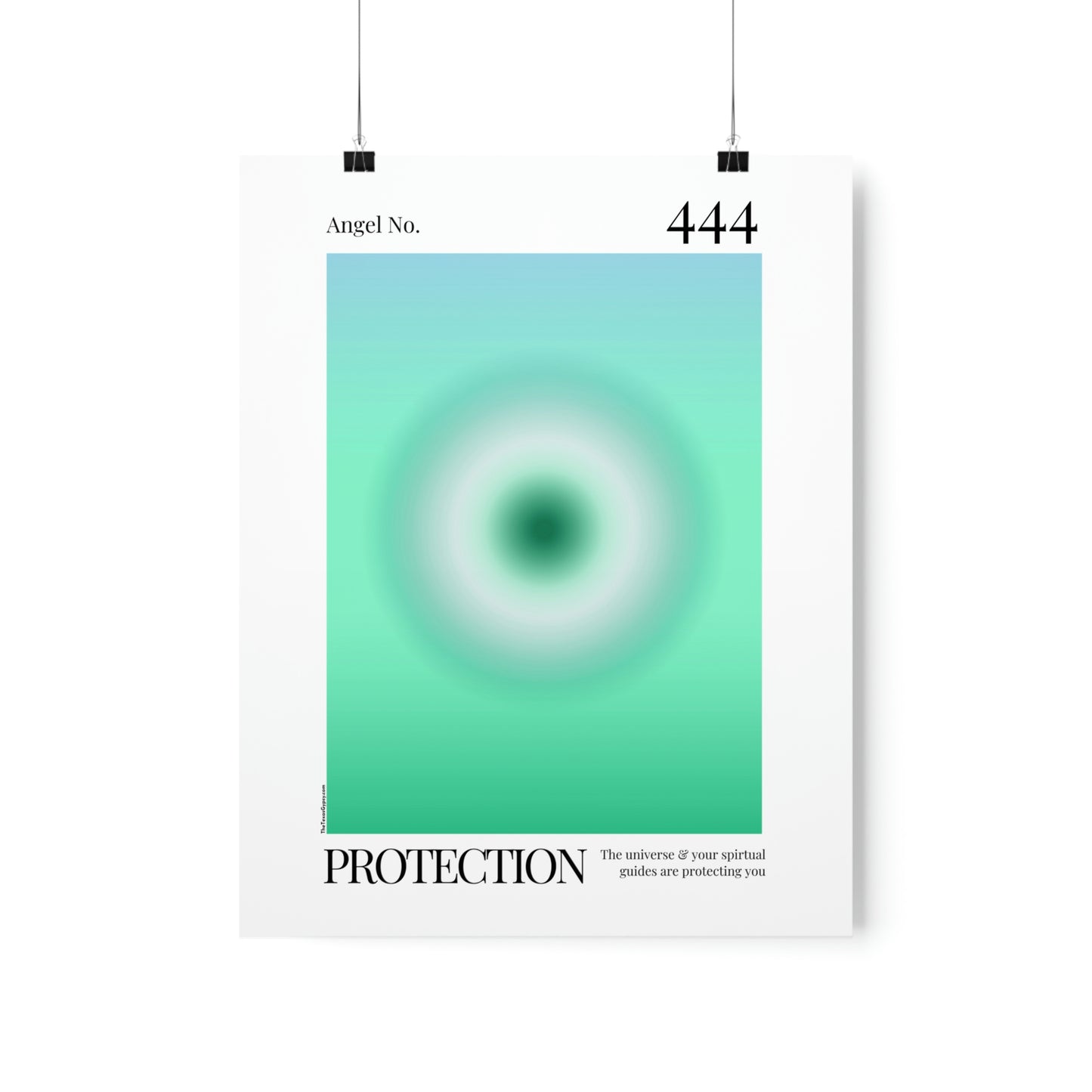 Protection Angel No. 444  Aura Glow Art Print