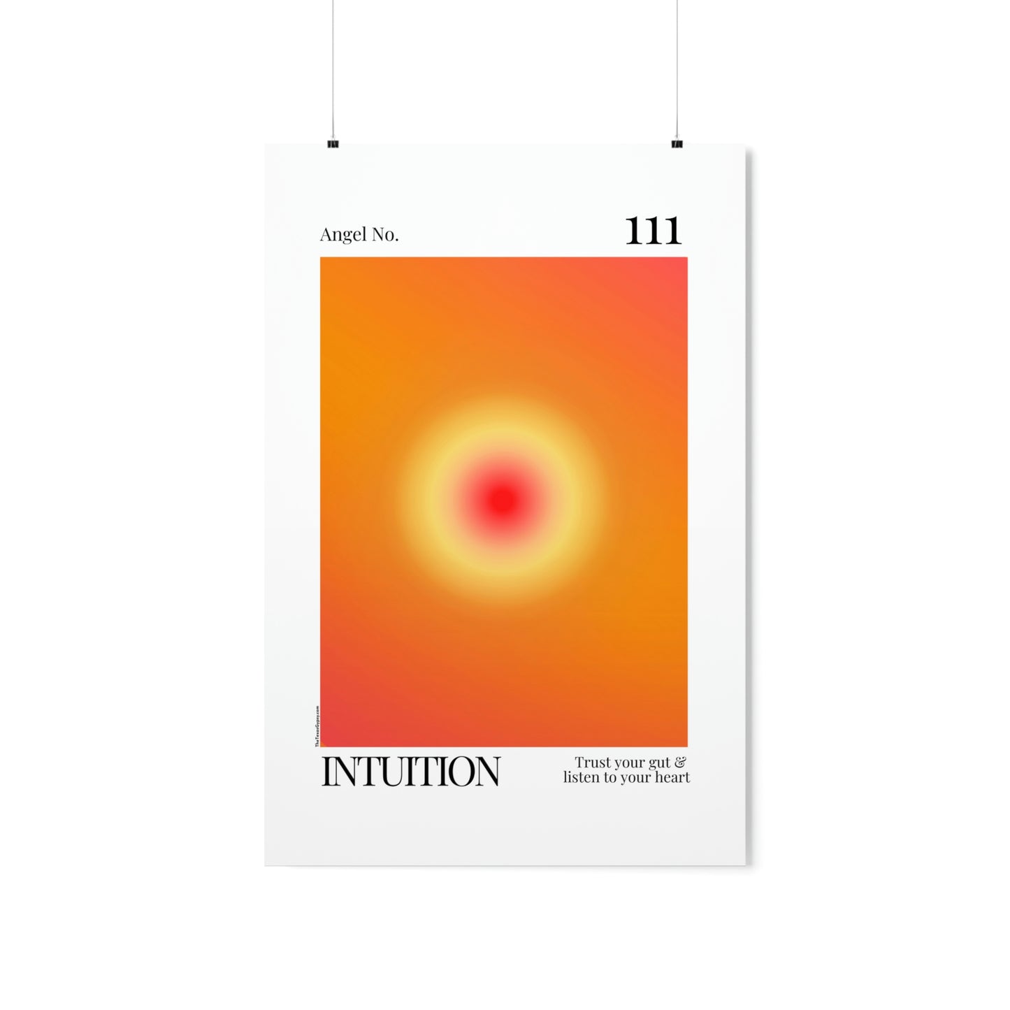 Intuition Angel No. 111  Aura Glow Art Print