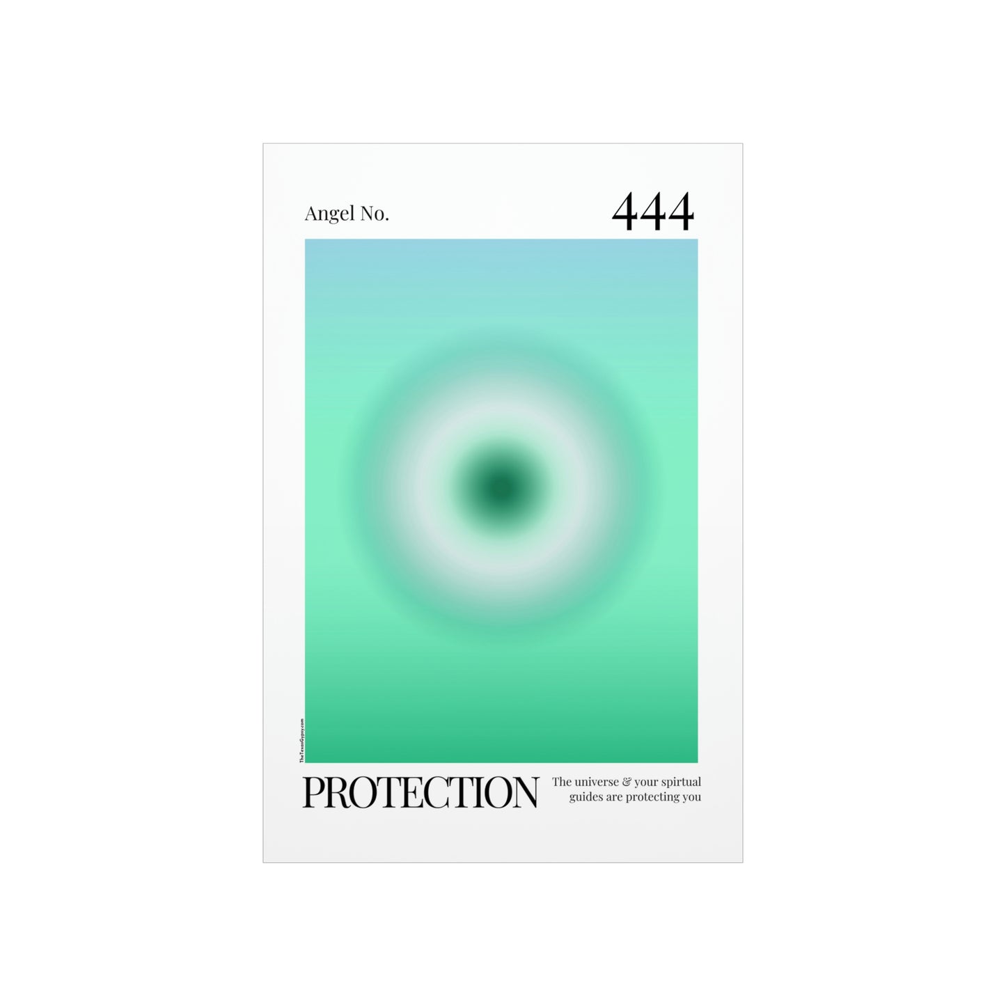 Protection Angel No. 444  Aura Glow Art Print