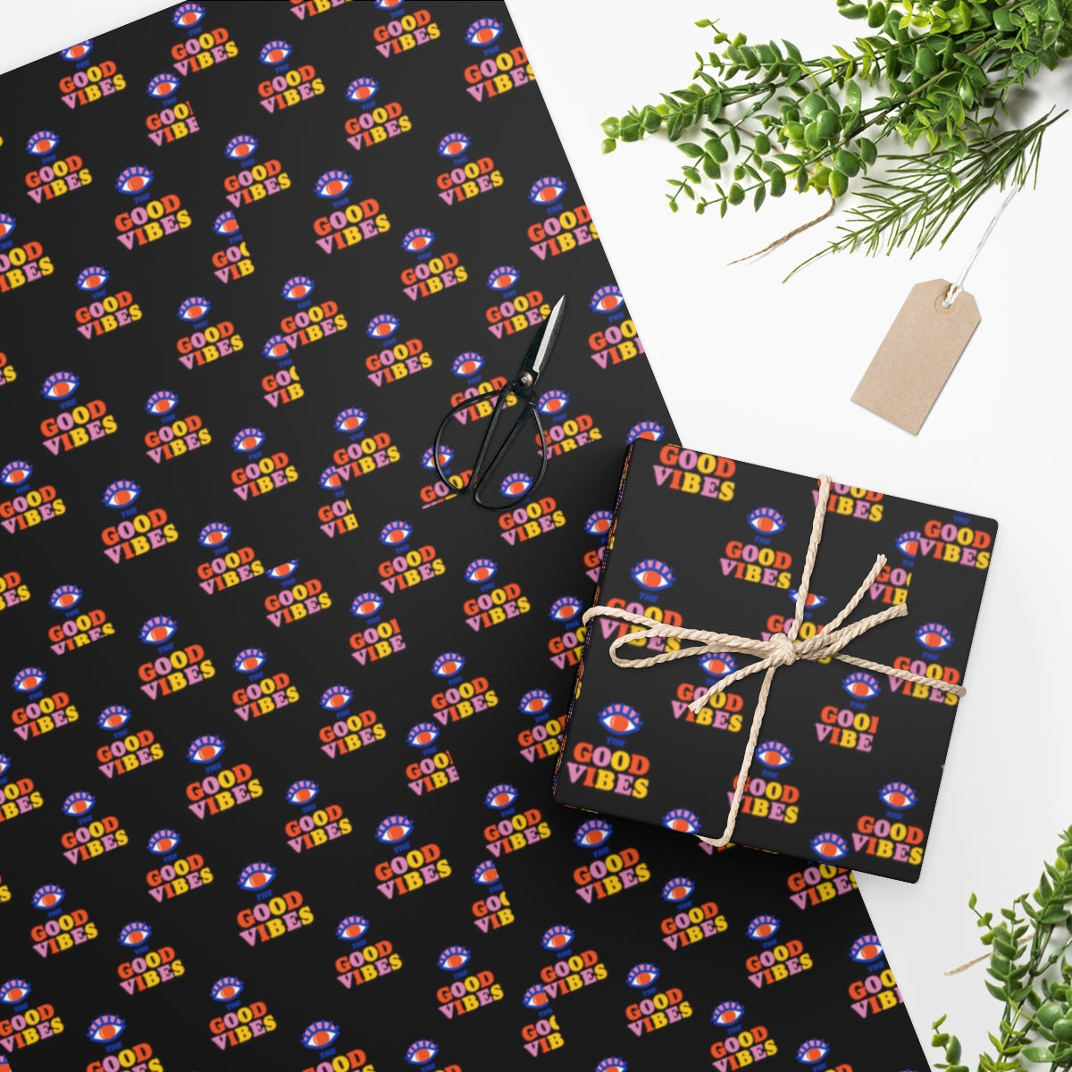 Good Vibes Gift Wrap paper – The Texas Gypsy
