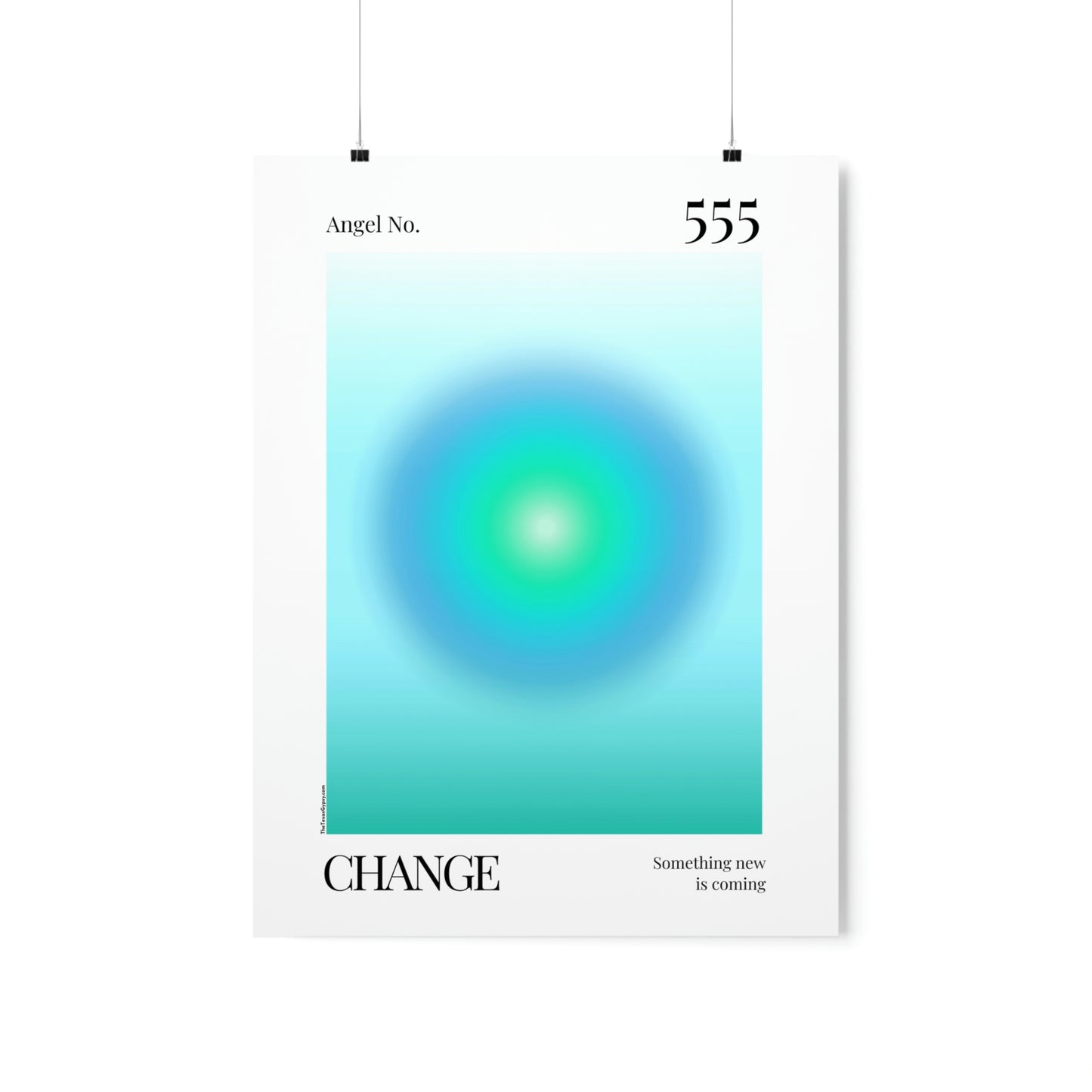 Change Angel No. 555  Aura Glow Art Print