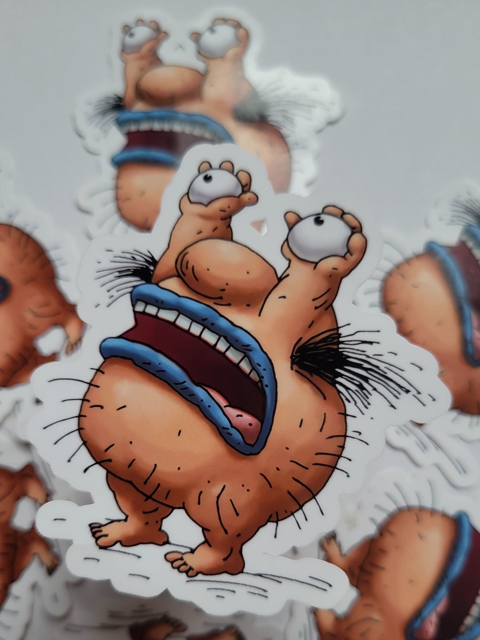 krum from ahh real monsters KRUMM Ahh real monsters 90's Nostalgia sticker – The Texas Gypsy